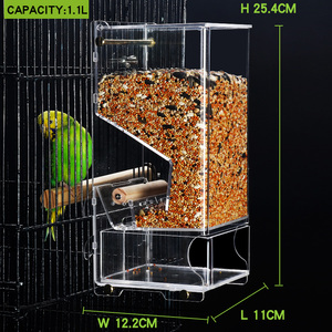 Factory Automatic <strong>Bird</strong> <strong>Feeder</strong> Acrylic <strong>Bird</strong> <strong>Feeder</strong> for Canaries, Parrot <strong>Bird</strong> <strong>Cage</strong> - Product Image 3