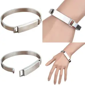 8MM Jewelry Findings Matt Surface Wholesale Cuff Bracelet Blank Free Custom Engraved Logo Stainless Steel Men Jewelry