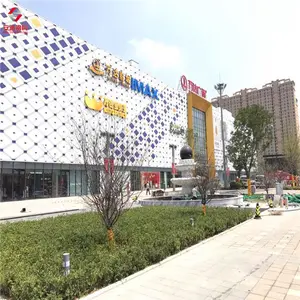 Steel Structure space frame Aluminium Curtain Wall for wanda plaza shopping mall