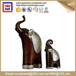 Decorativa casera elefante <span class=keywords><strong>madre</strong></span> y niño y polyresin y resina estatuas de elefantes venta - Product Image 2