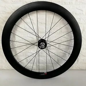 Hot Koop 60Mm Clincher Fixed Gear Wiel Carbon Baanfiets Wielen