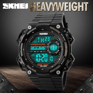 Waterproof 50 M alarm chime digital MENS watches - Product Image 1