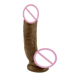 Barato 8.8 inch silicone dildo grande vibrador realista com ventosa, adultos brinquedos sexuais pele real sentindo vibrador realista