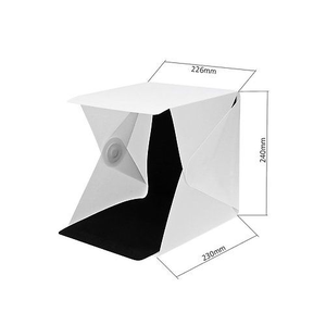 Shenniu — Mini <span class=keywords><strong>boîte</strong></span> pliable de <span class=keywords><strong>Studio</strong></span> <span class=keywords><strong>Photo</strong></span> avec éclairage LED, fond noir et blanc, accessoires de <span class=keywords><strong>Studio</strong></span> <span class=keywords><strong>photo</strong></span> - Product Image 2