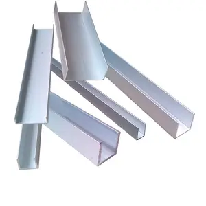 6063 Aluminium U-Profiel Aluminium U Vorm Extrusie Kanaal Verzonken Led Aluminium Profielen