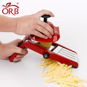 Trancheuse <span class=keywords><strong>mandoline</strong></span> réglable en acier inoxydable pour cuisine Outils manuels de fruits et légumes Pratique pour pommes de terre, concombre et chou Plus - Product Image 6