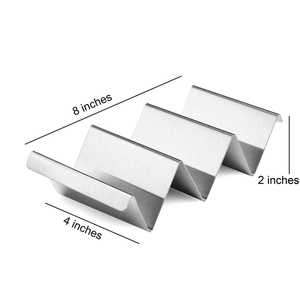 Support de plateau de service en acier inoxydable, support pour coquilles de <span class=keywords><strong>tacos</strong></span>, vente en gros - Product Image 2