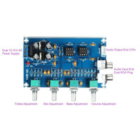 Carte préamplificateur stéréo à 4 canaux NE5532, préamplificateur de tons, Audio, circuit