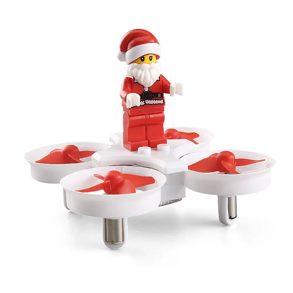 JJRC H67 Drone Vliegende Kerstman Kerst Drone Rolls met Kerst Liedjes Blok Montage Kids Giftand Baksteen 2in1 360 Flips