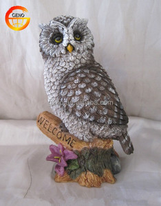 Sculture di Aquila Ornamentali Natalizie, Statuette Artificiali di Animali, Decorazioni in Resina Popolari in Europa, Uccelli da Giardino, Gufo - Product Image 3