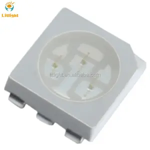 Chip Sanan Epileds Đài Loan Diode PLCC6 3 Trong 1 SMD5050 0.2W 520nm 525nm 530nm SMD 5050 Đèn LED Màu Xanh Lá Cây Nguyên Chất