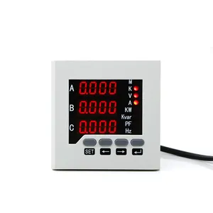 Amperímetro de pantalla digital RS485, 45-60HZ, LED o LCD, para Red Eléctrica y sistema de control automático