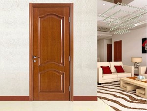 Design semplice della <span class=keywords><strong>porta</strong></span> con superficie rifinita interna a <span class=keywords><strong>due</strong></span> pannelli curva in legno di Sapele - Product Image 2
