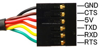 Cable FTDI TTL-232R-3V3 USB-Serie 3,3V con Chip FTDI TTL-232R-3V3 para Usar con Cable USB a TTL UART, Chip FTDI