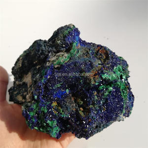 ตัวอย่างผลึกหินอะซูไรต์และหินมาลาไคต์,แร่อะซูไรต์จากธรรมชาติสำหรับตกแต่งบ้าน - Product Image 5