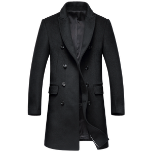 Fabbriche di porcellana Mens <span class=keywords><strong>Cashmere</strong></span> Modello Lungo Cappotti - Product Image 3