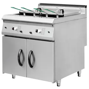 KFC Kitchen Equipment Heavy Duty Gas Fryer With 2 Pans 35KW