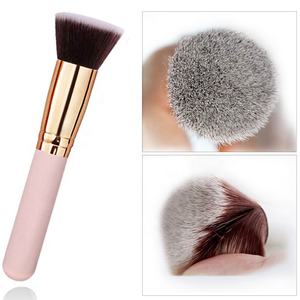 <span class=keywords><strong>Pinceau</strong></span> de maquillage <span class=keywords><strong>kabuki</strong></span> pour le visage, blanc chaud, rose, personnalisé, fond de teint unique - Product Image 2