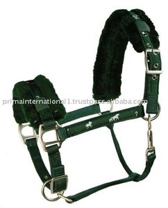 Fully Adjustable Premium Quality Horse <b>Halter</b> Nylon with Thick Fleece Fur Padding and PP Material - Product Image 3