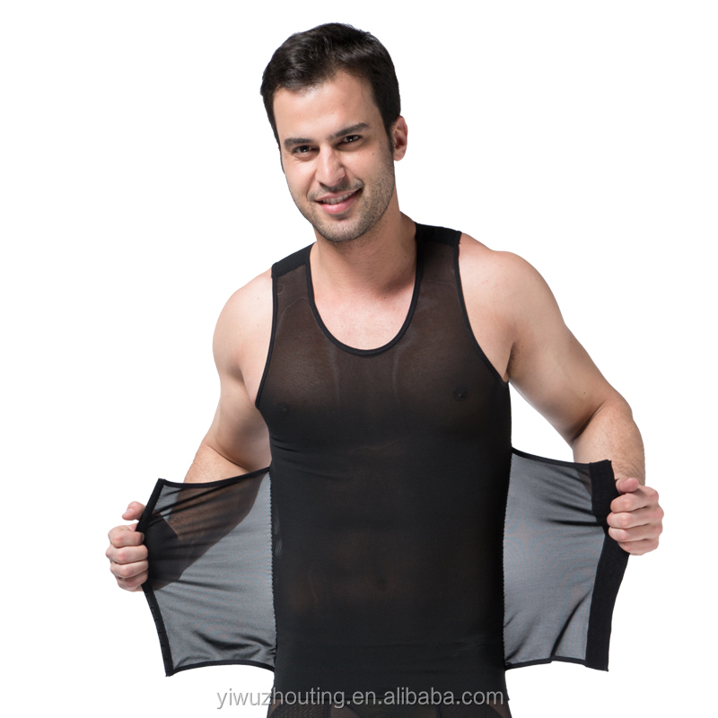 Мужская Обтягивающая майка с эффектом похудения для рубашка