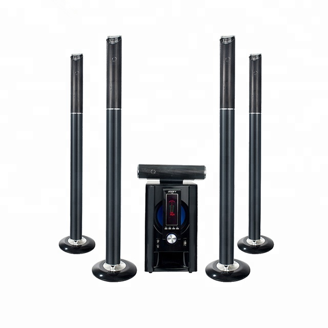 Black 5.1 Home Theatre System Powerful Bass Subwoofer DJ Music System USB Speaker Soundbar System With BT FM Funtion