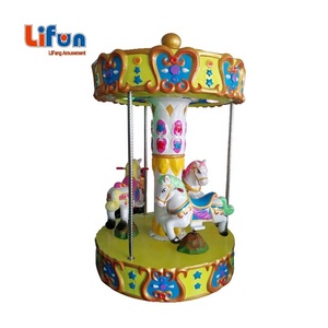 Sân chơi trong nhà công viên giải trí mini fairground cưỡi băng chuyền nhỏ 3 chỗ ngồi Mini <span class=keywords><strong>Carousel</strong></span> cưỡi ngựa để bán - Product Image 4