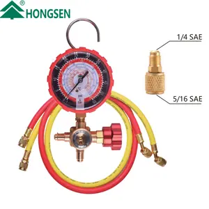 HONGSEN hvac 단일 매니 폴드 압력 게이지 시력 유리 HS-473AL HS-473AH