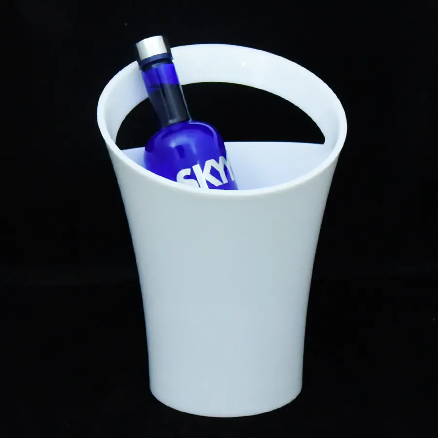 Großhandel Eis kübel Klar Acryl 4 Liter Eis kübel Wein kühler Flaschen halter für Für 2 Wein-oder Champagner flaschen Eis kübel