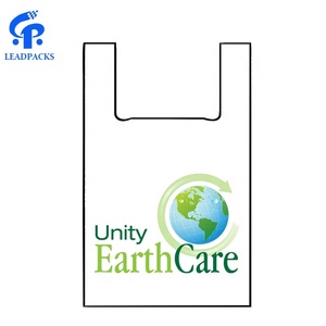 Borse compostabili <span class=keywords><strong>bio</strong></span> dell'amido di mais biodegradabili OEM per lo shopping - Product Image 4