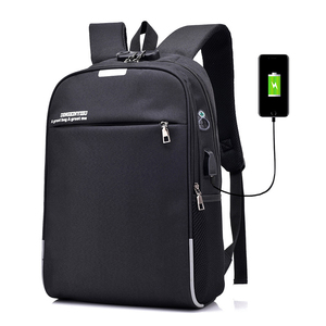 Mochila Personalizada para Computadora Portátil de 15.6 Pulgadas y 17 Pulgadas, Negra, Impermeable, con Puerto USB y Candado Codificado para Hombre - Product Image 5