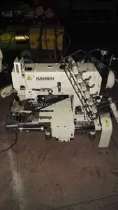 Segunda mão Kansai 9902 duplo ponto de cadeia fagotting máquina de costura