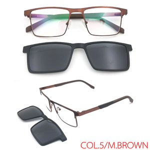 Montures de lunettes Vintage Montures polarisées <span class=keywords><strong>Clip</strong></span> on Flip up Lunettes de soleil <span class=keywords><strong>Clip</strong></span> on Glasses - Product Image 6