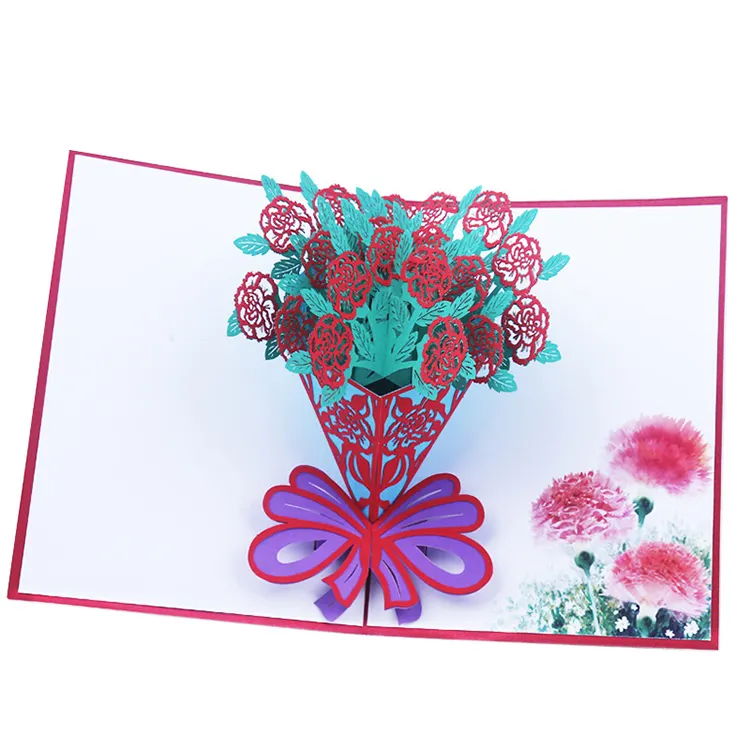 Şükran günü anneler günü nimet üç boyutlu tebrik kartı yaratıcı kağıt oyma 3D KARTLARı el yapımı tatil kartları