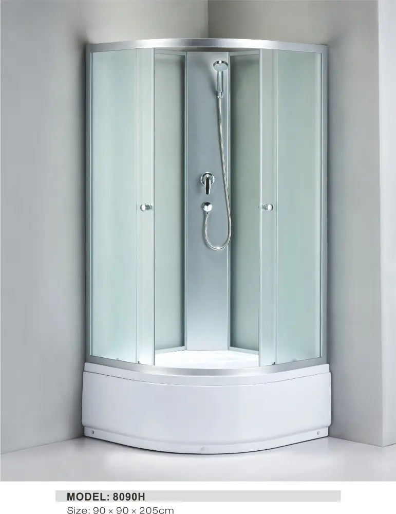 ارتفاع صينية رخيصة مقصورة الاستحمام وغرفة الاستحمام مع انزلاق الباب