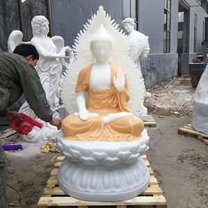 Statues de <span class=keywords><strong>bouddha</strong></span> en marbre sculptées, grande taille, en plein air, pour méditation, pierres assis, à vendre, livraison gratuite - Product Image 3