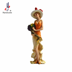 8 Inch Resin Sex Old Woman Figurines Home Decor