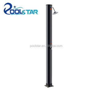 Modern <strong>Standing</strong> <strong>Shower</strong> 35L <strong>Solar</strong> Heated Outdoor <strong>Shower</strong> <strong>with</strong> Free-Rotating &amp; Foot <strong>Shower</strong> for Poolside Beach or Spa - Product Image 2