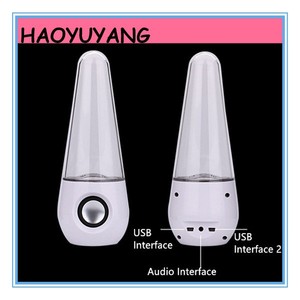 LED de Color Cambio de Agua Altavoz Altavoz Grande de Aguas <span class=keywords><strong>Danzantes</strong></span> Altavoz Botella de Vidrio Material - Product Image 3