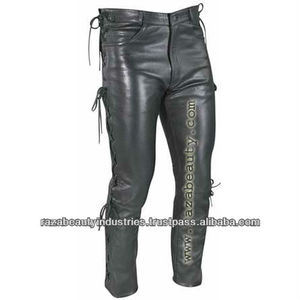 Casual Style Anti-Wrinkle High Waist <b>Leather</b> Pant <b>Plus</b> <b>Size</b> Feature - Product Image 4