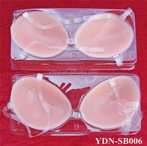 Wholesale Girls Push up <strong>Strapless</strong> Silicone <strong>Clear</strong> Invisible <strong>Bra</strong> with Neck Straps - Product Image 5