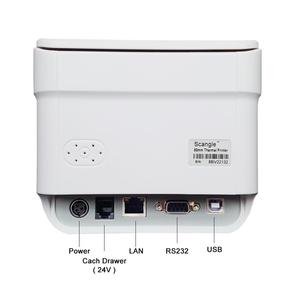 Imprimante thermique de reçus POS sans fil WIFI Scangle 80MM avec coupe-papier automatique 80MM 58MM Largeur Impression thermique Équipement financier - Product Image 2