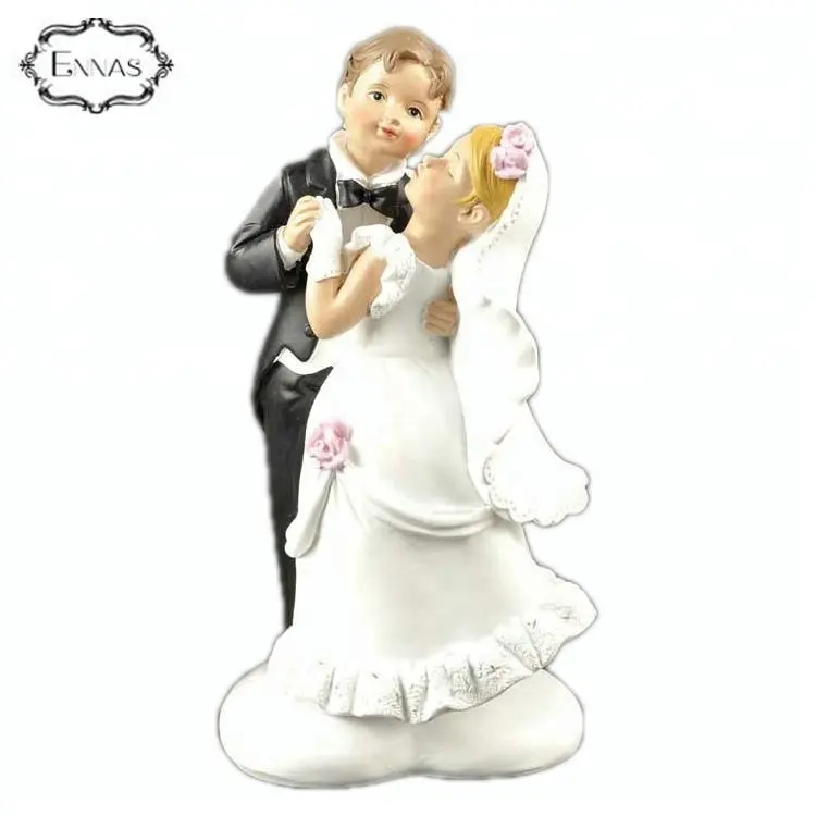 Polyresin Bruid En Bruidegom Dansen Paar Beeldje Wedding Cake Topper