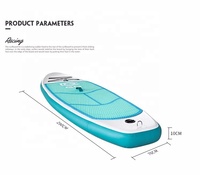 Planche gonflable sup planche JS planche de surf planche de pagaie avec six types d'accessoires bon marché et fine