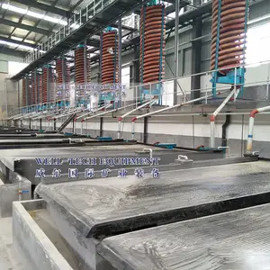 Beneficiation ore sorting lead zinc ore,tin,hematite,limonite use gravity separator machine spiral chute shaking table