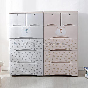 66cm Carton Bear Design organizzazione multifunzione per camera da letto giocattoli per bambini a 5 strati e cassetti per riporre i vestiti - Product Image 4