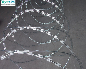 Alambre de Púas Galvanizado de Alta Protección, Tipo Bobina Cruzada, Tipo Lámina, para Cercas de Cuarentena, Alambre de Acero Inoxidable - Product Image 1