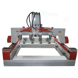 Trung Quốc Mới Đa Đầu Rotary Cnc Router 4*8 Cnc Máy Chế Biến Gỗ