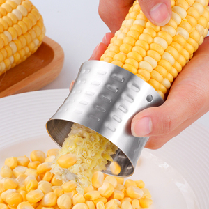 Coupe de fruits légumes outils de <span class=keywords><strong>cuisine</strong></span> éplucheur de maïs en acier inoxydable éplucheur circulaire de maïs rotatif - Product Image 6