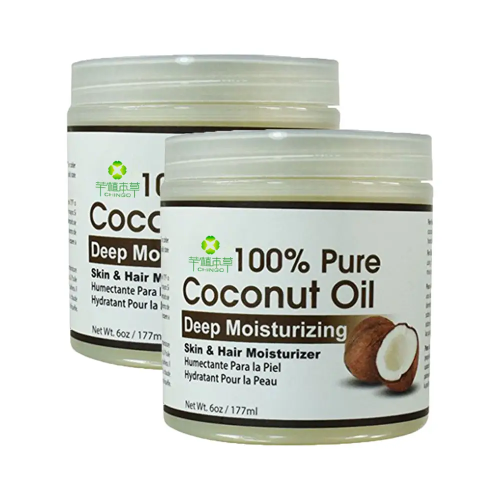 Aceite de coco orgánico para el cabello, hidratante profundo