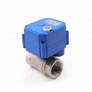 2 Way Motorized Valve CWX-25S 2 Way 1/4" 1/2" 3/4" 1"motorized Valve Ss304 Mini Electric Actuator Water Control Valve 12v 24v 110v 220v